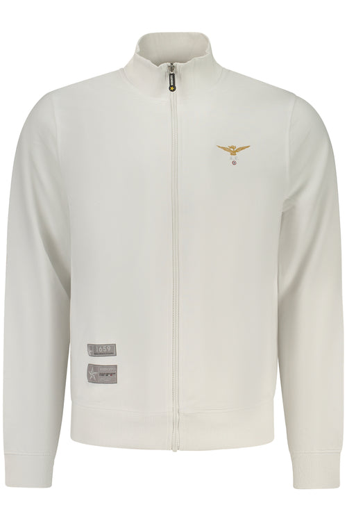 ACCADEMIA MILITARE FELPA CON ZIP UOMO BIANCO