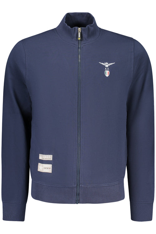 ACCADEMIA MILITARE FELPA CON ZIP UOMO BLU
