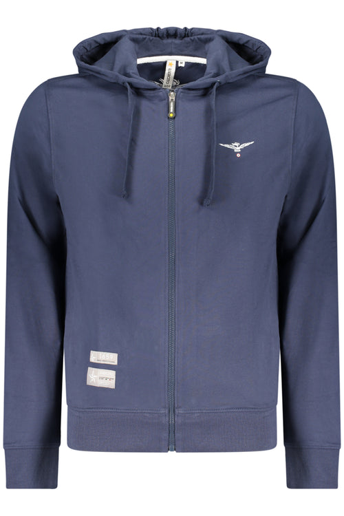 ACCADEMIA MILITARE FELPA CON ZIP UOMO BLU