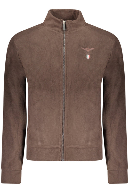ACCADEMIA MILITARE FELPA CON ZIP UOMO MARRONE