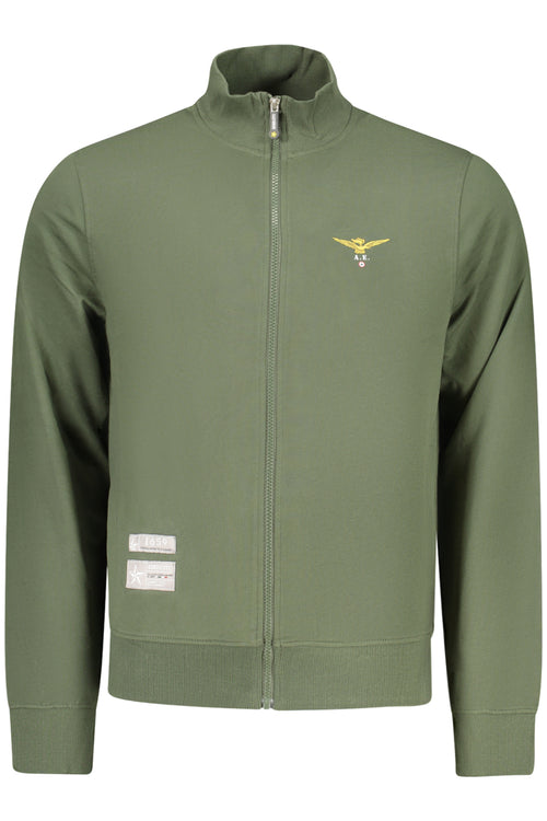 ACCADEMIA MILITARE FELPA CON ZIP UOMO VERDE