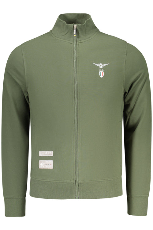 ACCADEMIA MILITARE FELPA CON ZIP UOMO VERDE
