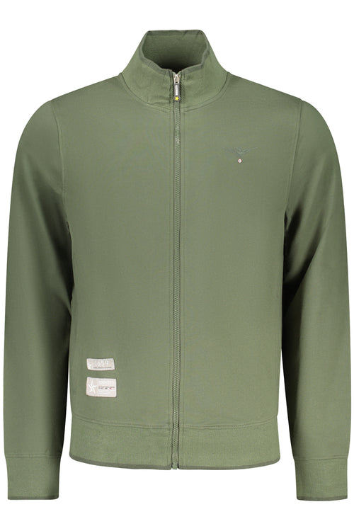 ACCADEMIA MILITARE FELPA CON ZIP UOMO VERDE