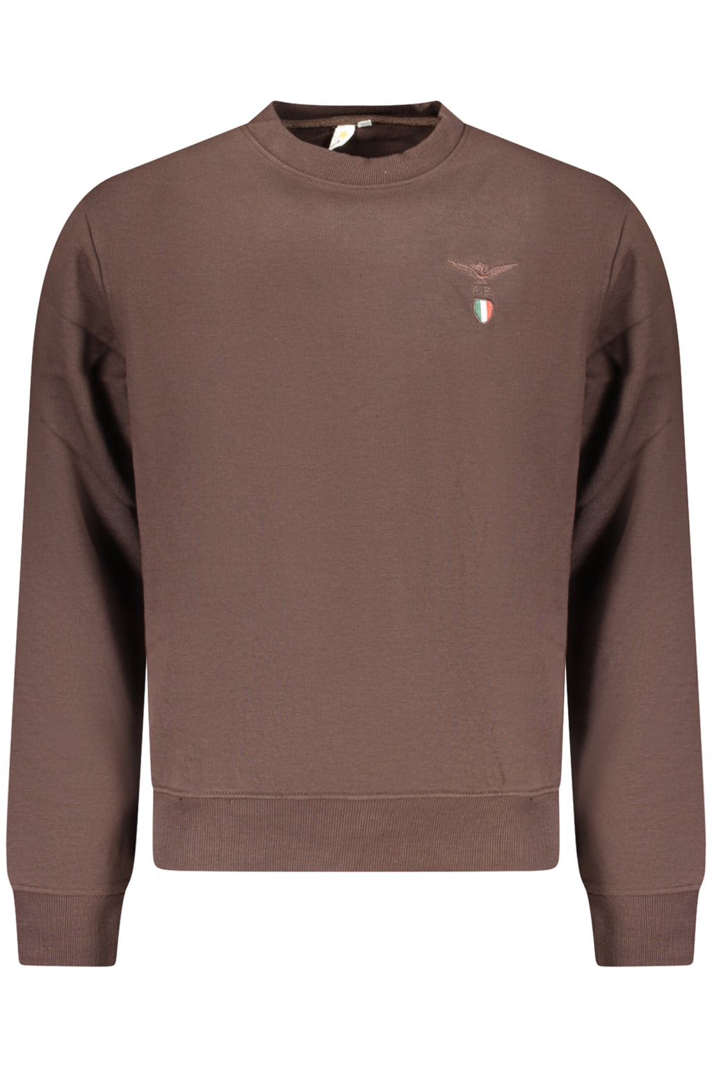ACCADEMIA MILITARE FELPA SENZA ZIP UOMO MARRONE