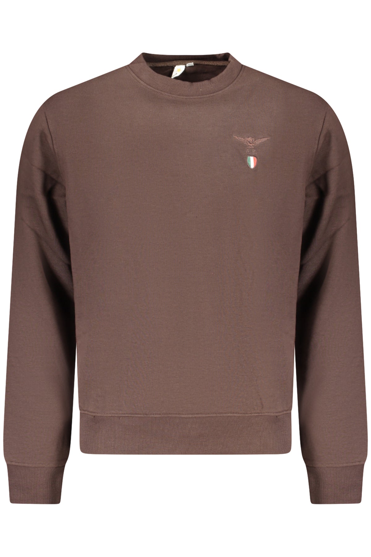 ACCADEMIA MILITARE FELPA SENZA ZIP UOMO MARRONE