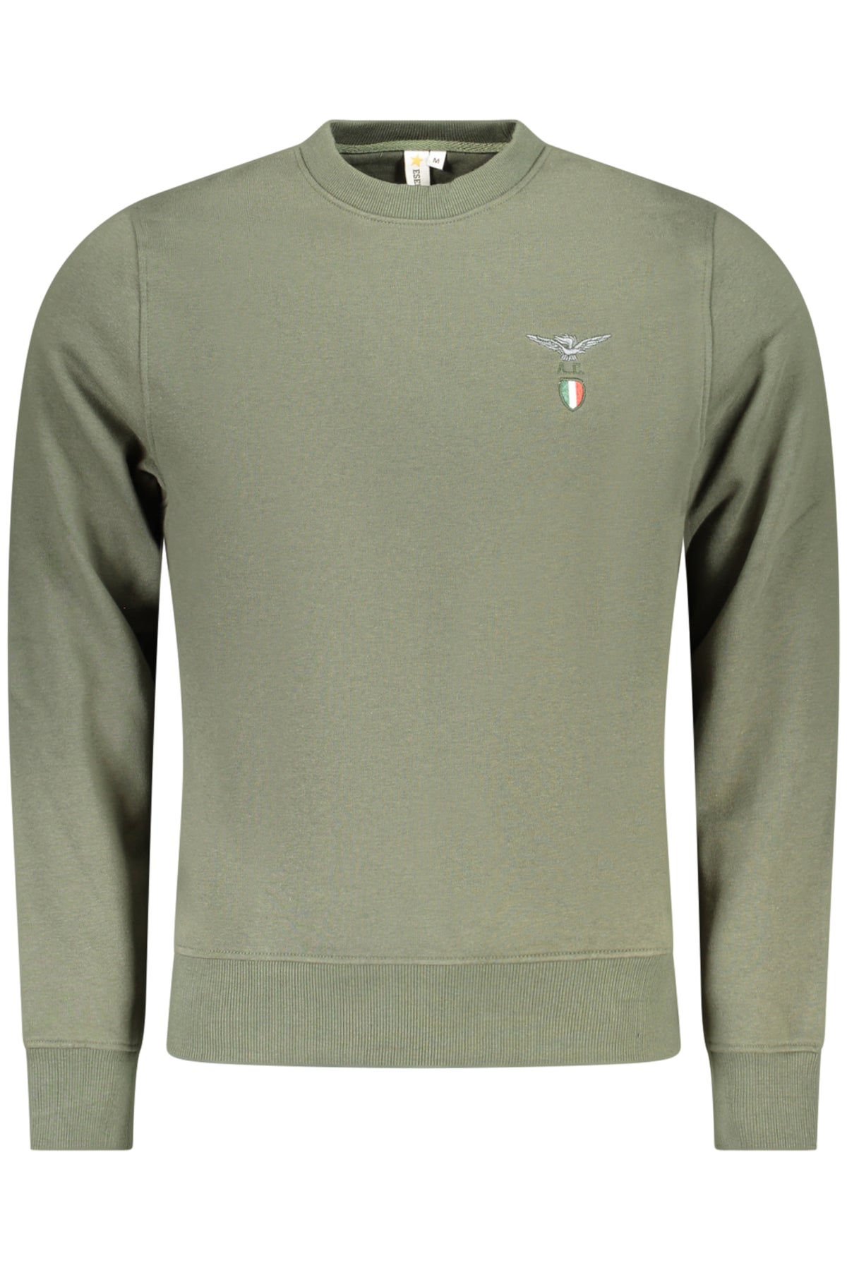 ACCADEMIA MILITARE FELPA SENZA ZIP UOMO VERDE
