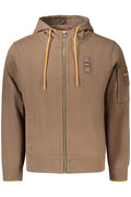 BLAUER FELPA CON ZIP UOMO MARRONE