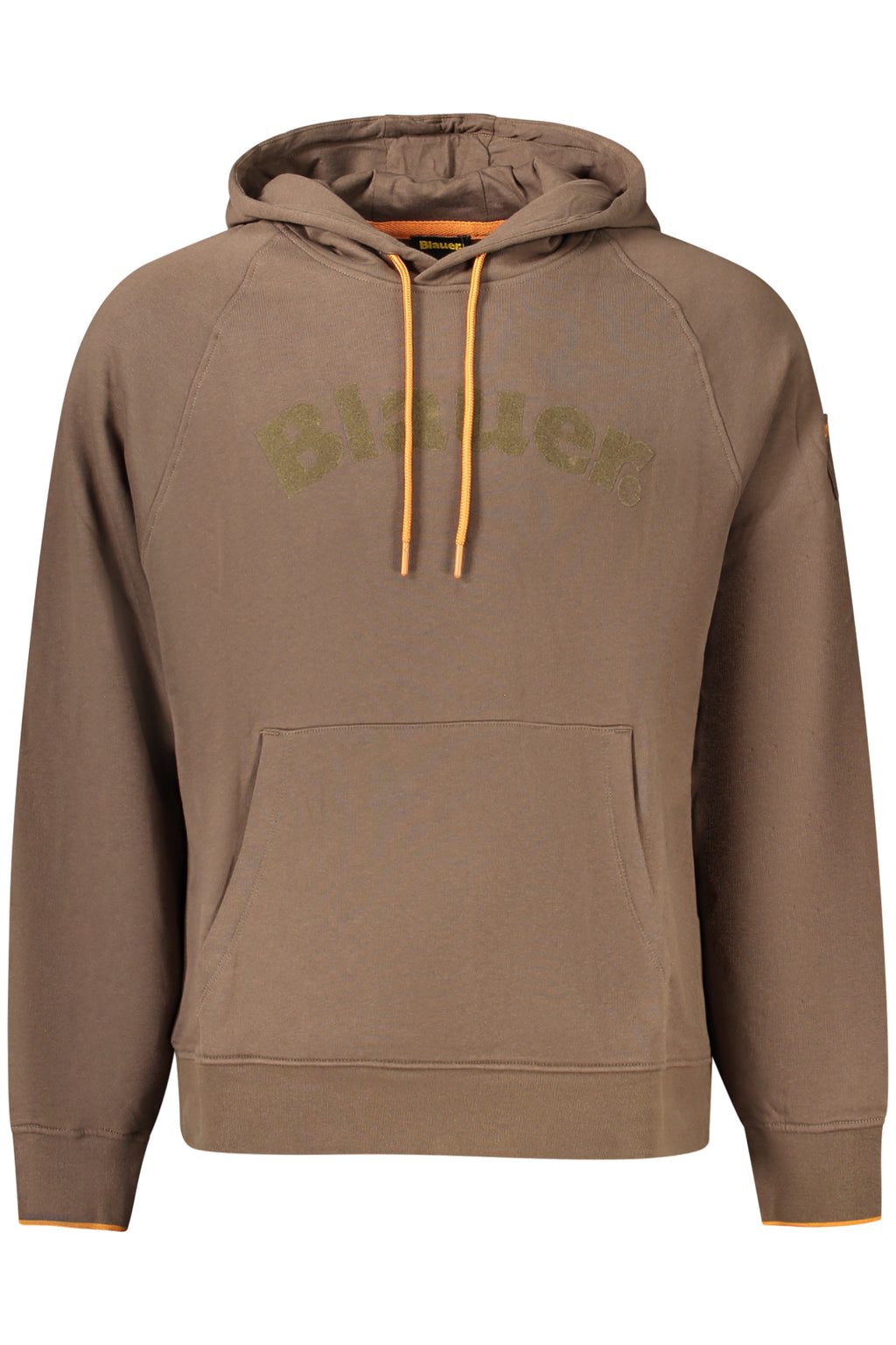 BLAUER FELPA CON ZIP UOMO MARRONE