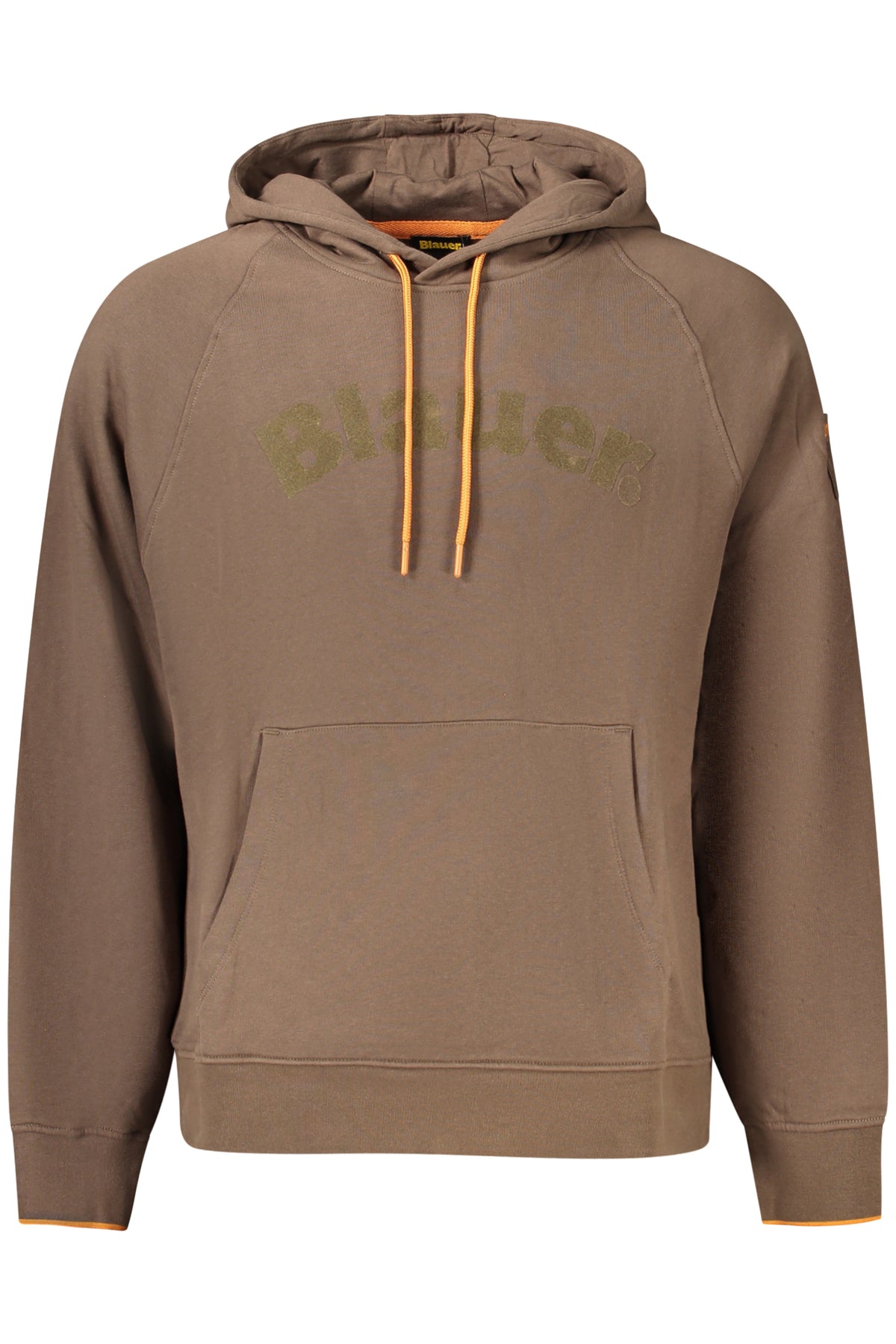BLAUER FELPA CON ZIP UOMO MARRONE