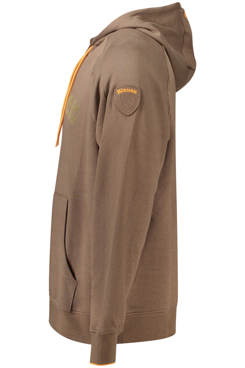 BLAUER FELPA CON ZIP UOMO MARRONE