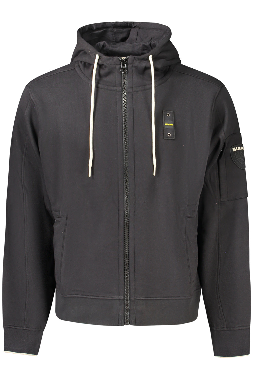 BLAUER FELPA CON ZIP UOMO NERO