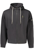 BLAUER FELPA CON ZIP UOMO NERO