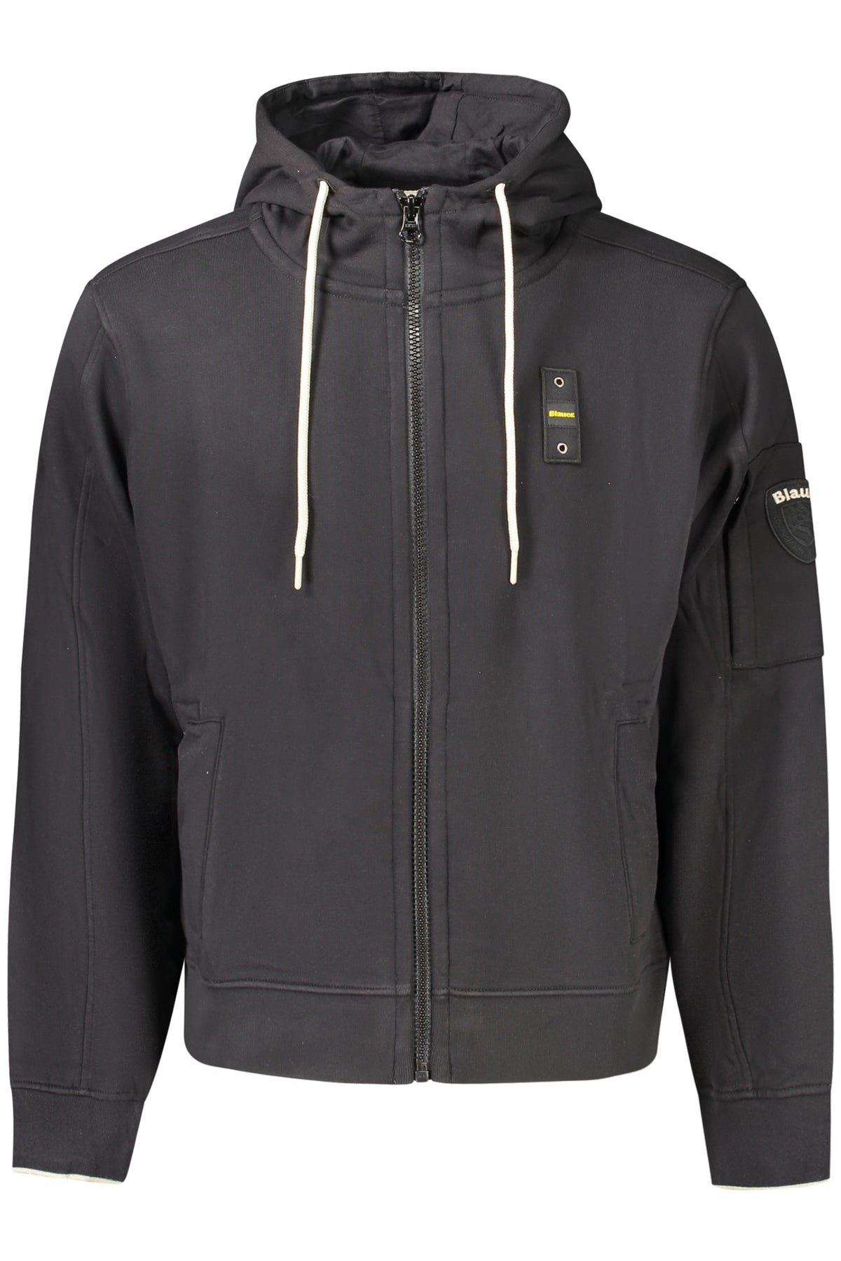 BLAUER FELPA CON ZIP UOMO NERO