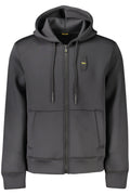 BLAUER FELPA CON ZIP UOMO NERO