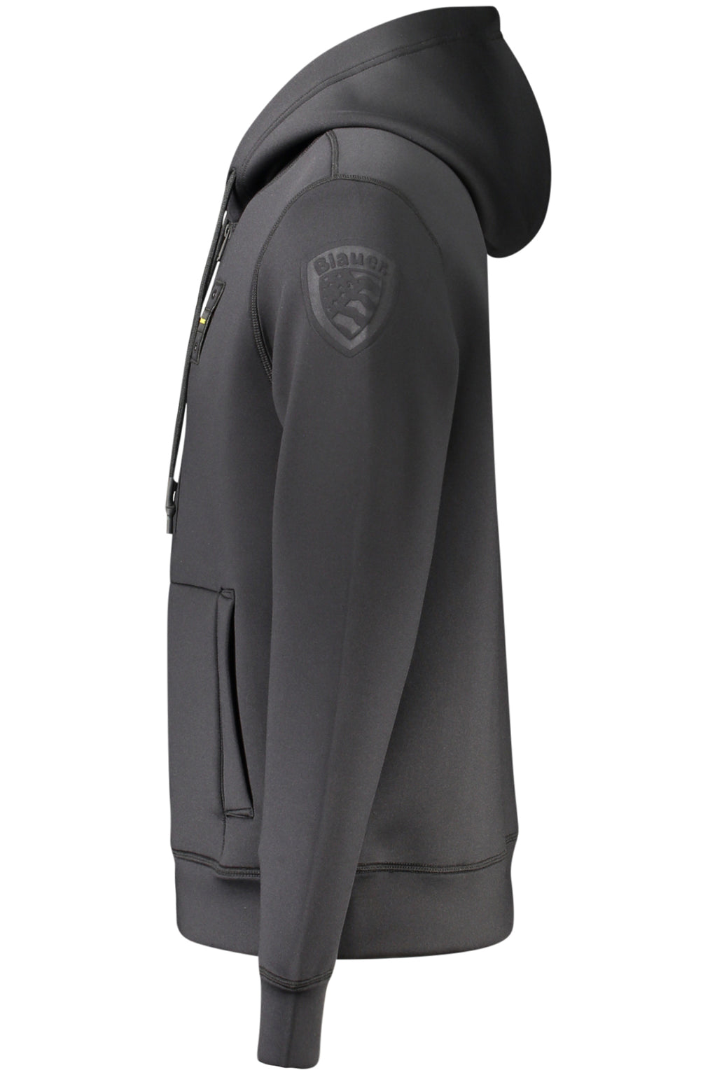 BLAUER FELPA CON ZIP UOMO NERO