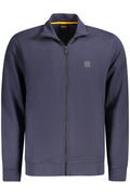 BOSS FELPA CON ZIP UOMO BLU