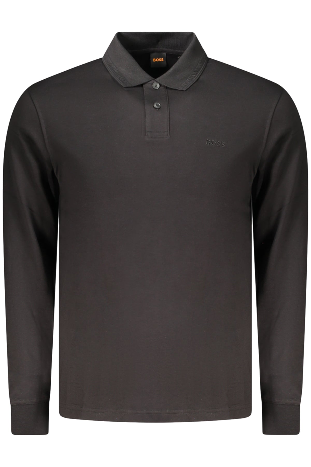 BOSS POLO MANICHE LUNGHE UOMO NERO