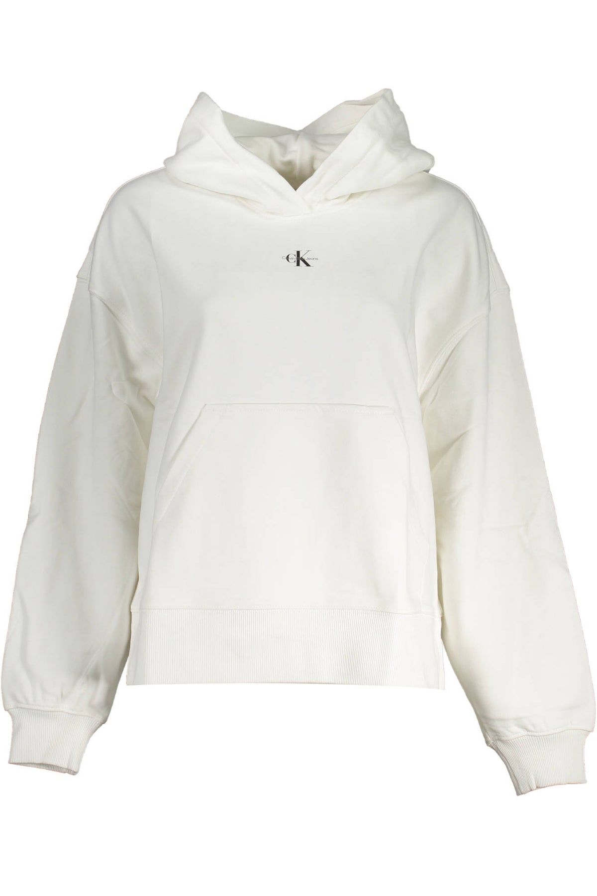 CALVIN KLEIN FELPA SENZA ZIP DONNA BIANCO
