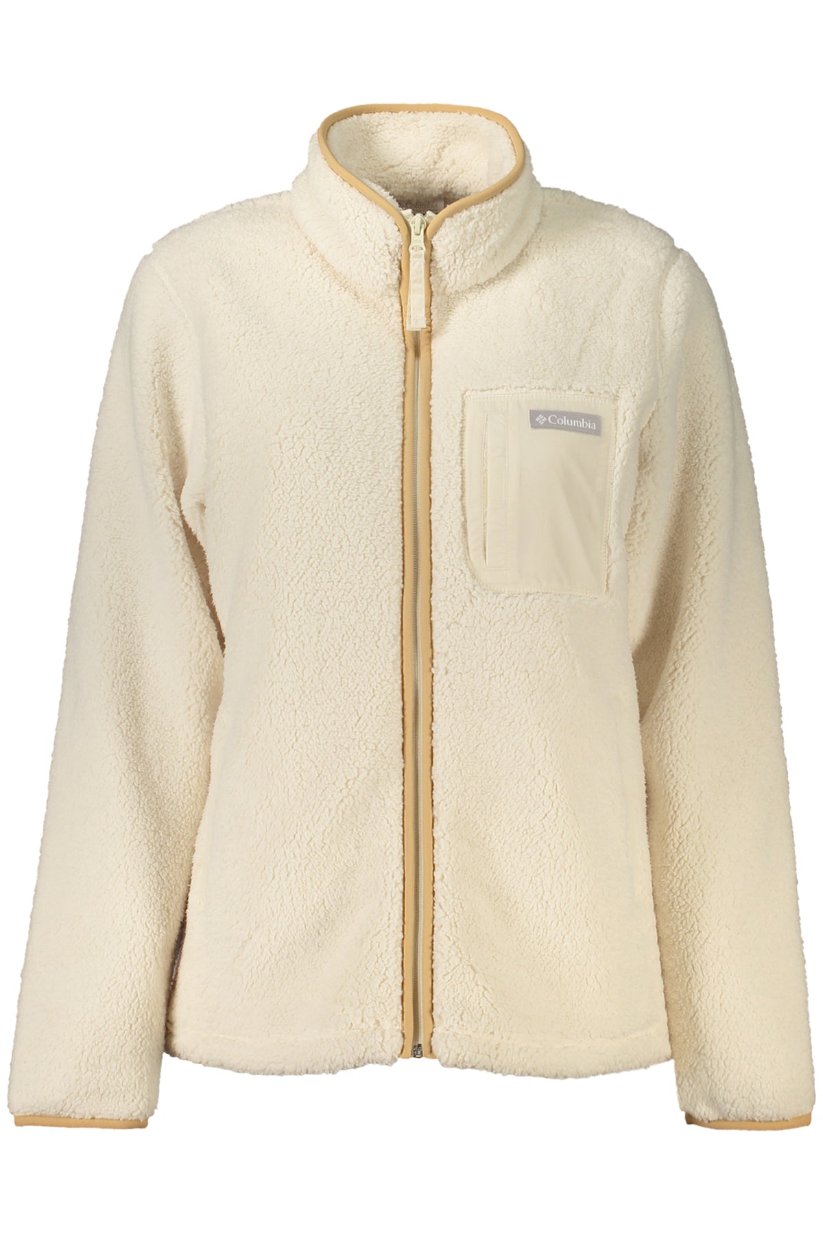 COLUMBIA FELPA CON ZIP DONNA BIANCO