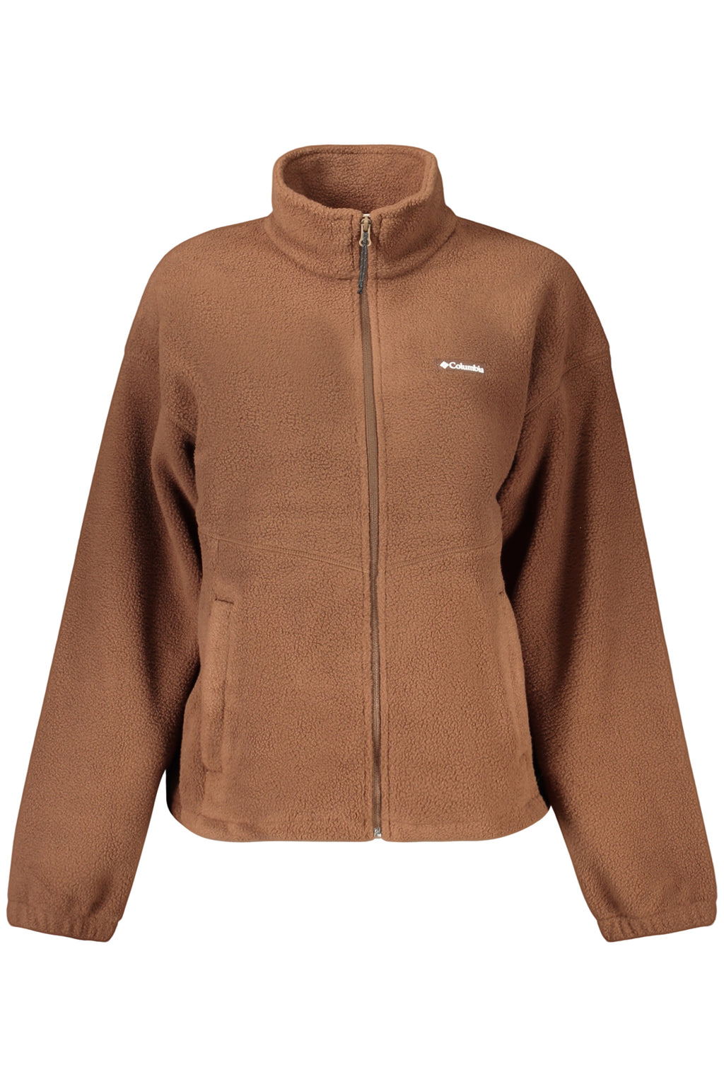 COLUMBIA FELPA CON ZIP DONNA MARRONE