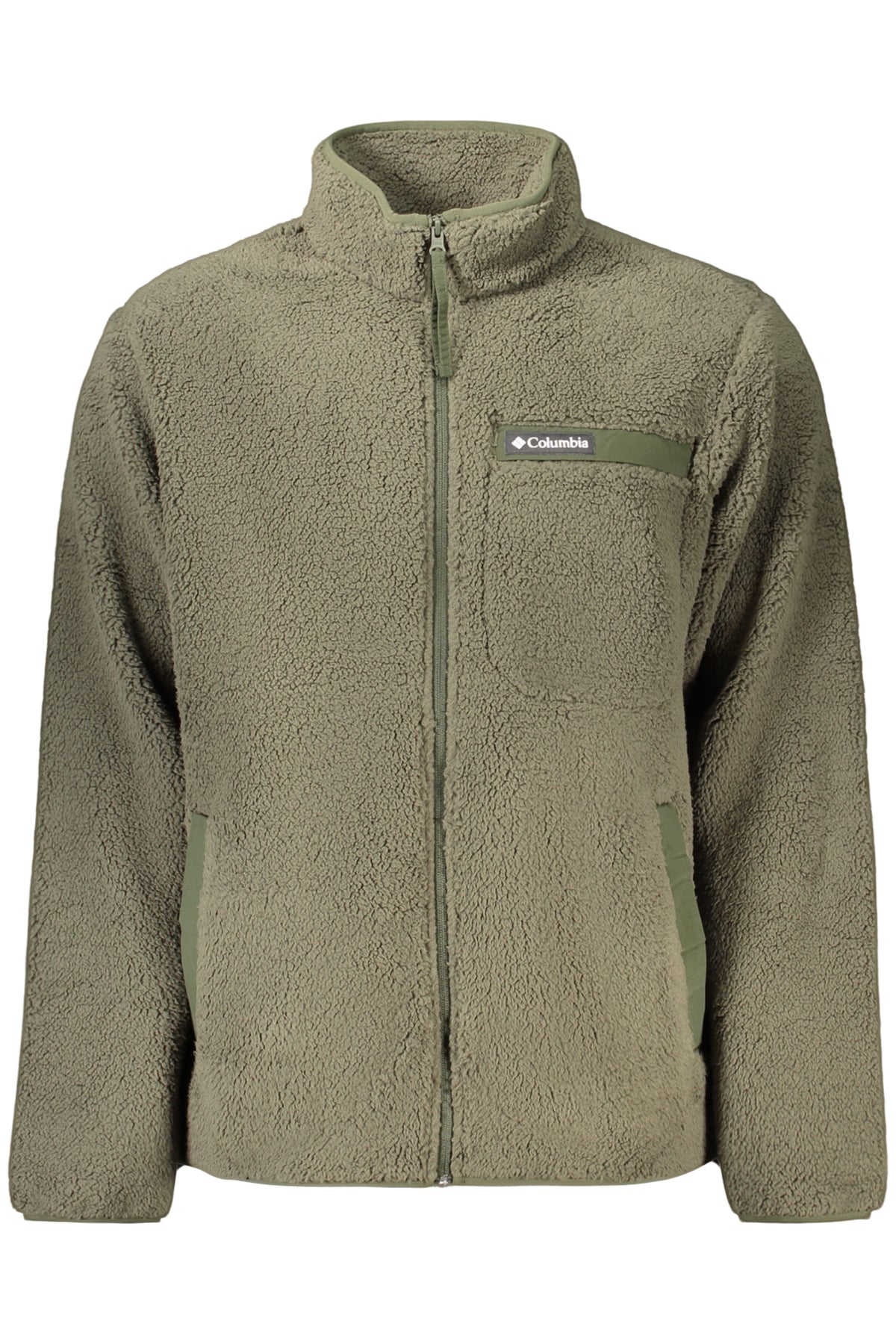 COLUMBIA FELPA CON ZIP UOMO VERDE