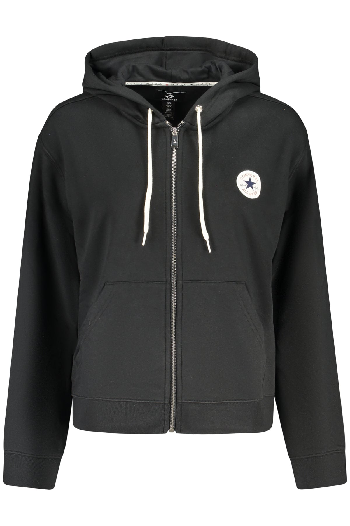 CONVERSE FELPA CON ZIP DONNA NERO