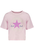 CONVERSE T-SHIRT MANICHE CORTE BAMBINA ROSA
