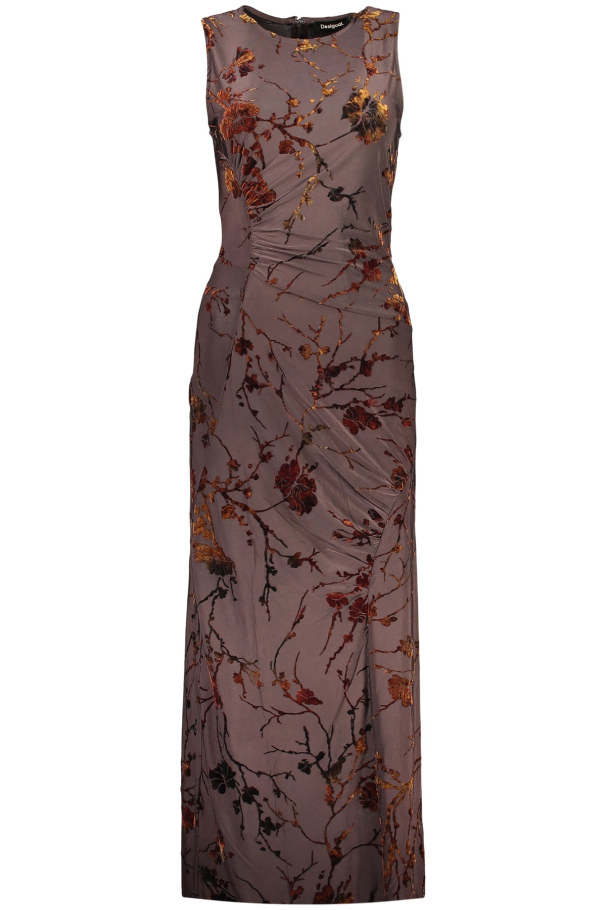 DESIGUAL ABITO LUNGO DONNA MARRONE