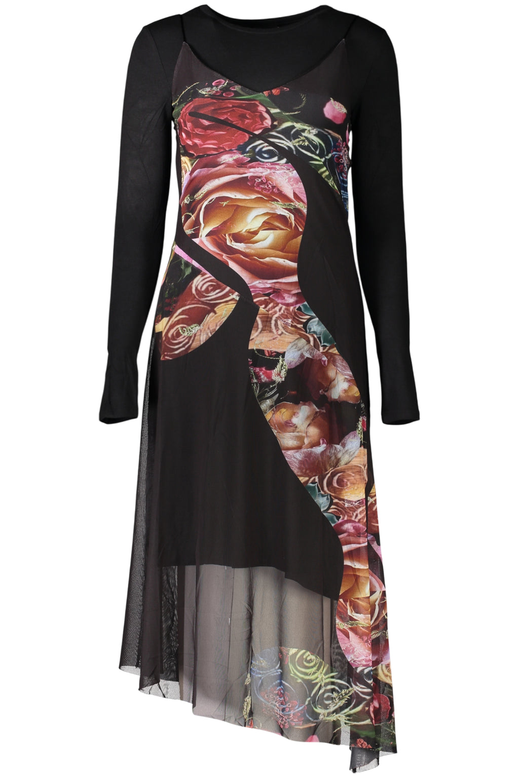 DESIGUAL ABITO LUNGO DONNA NERO