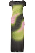 DESIGUAL ABITO LUNGO DONNA VERDE