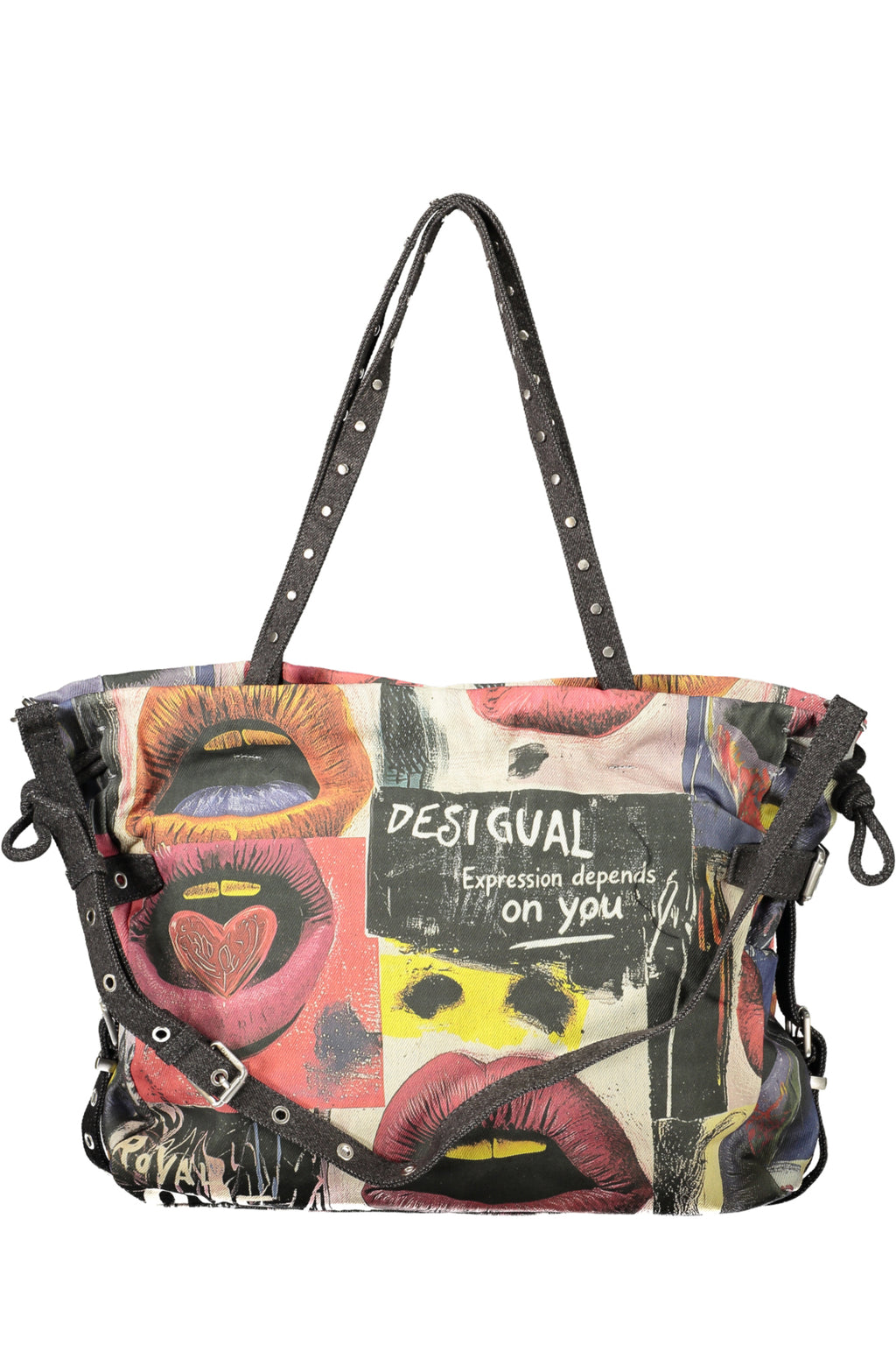 DESIGUAL BORSA DONNA NERO