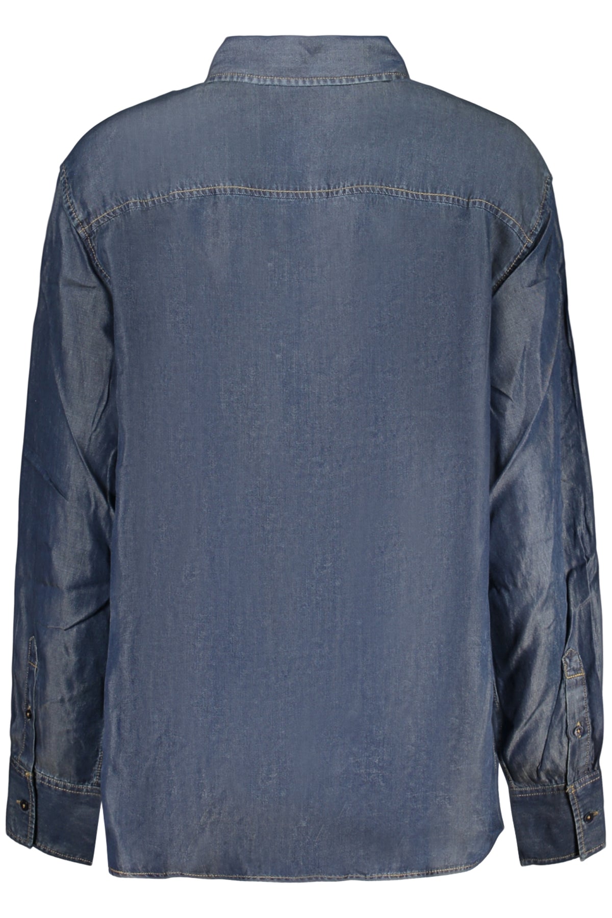 DESIGUAL CAMICIA MANICHE LUNGHE DONNA BLU