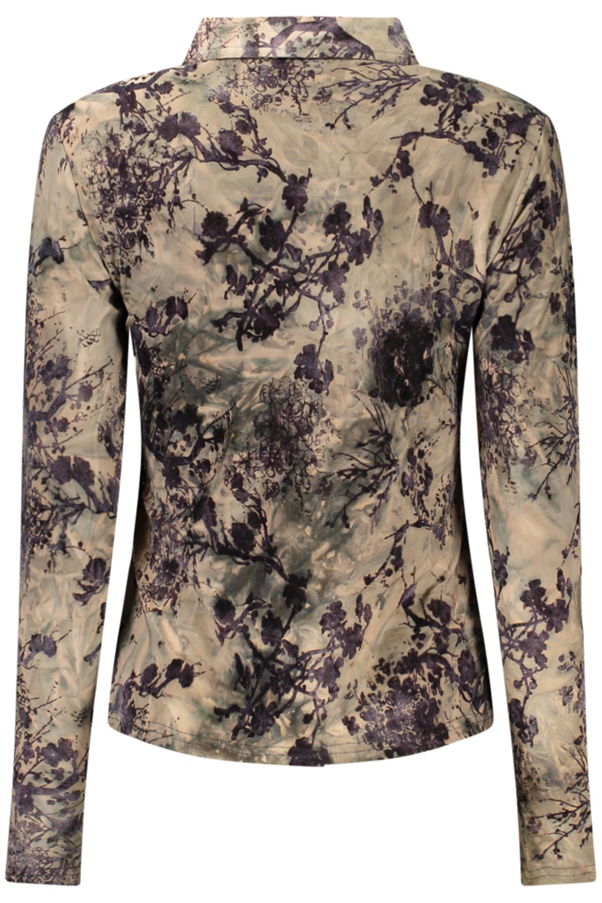 DESIGUAL CAMICIA MANICHE LUNGHE DONNA MARRONE