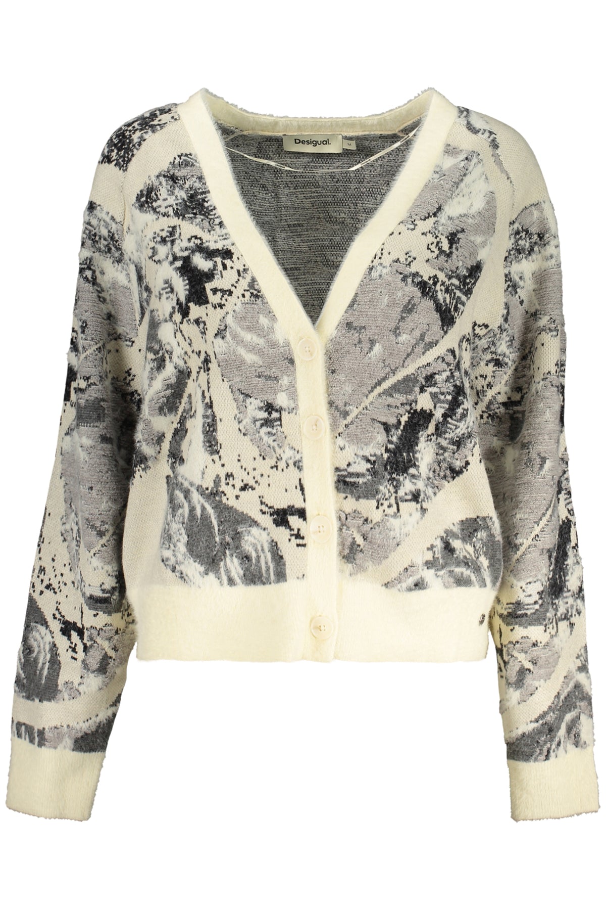 DESIGUAL CARDIGAN DONNA BIANCO