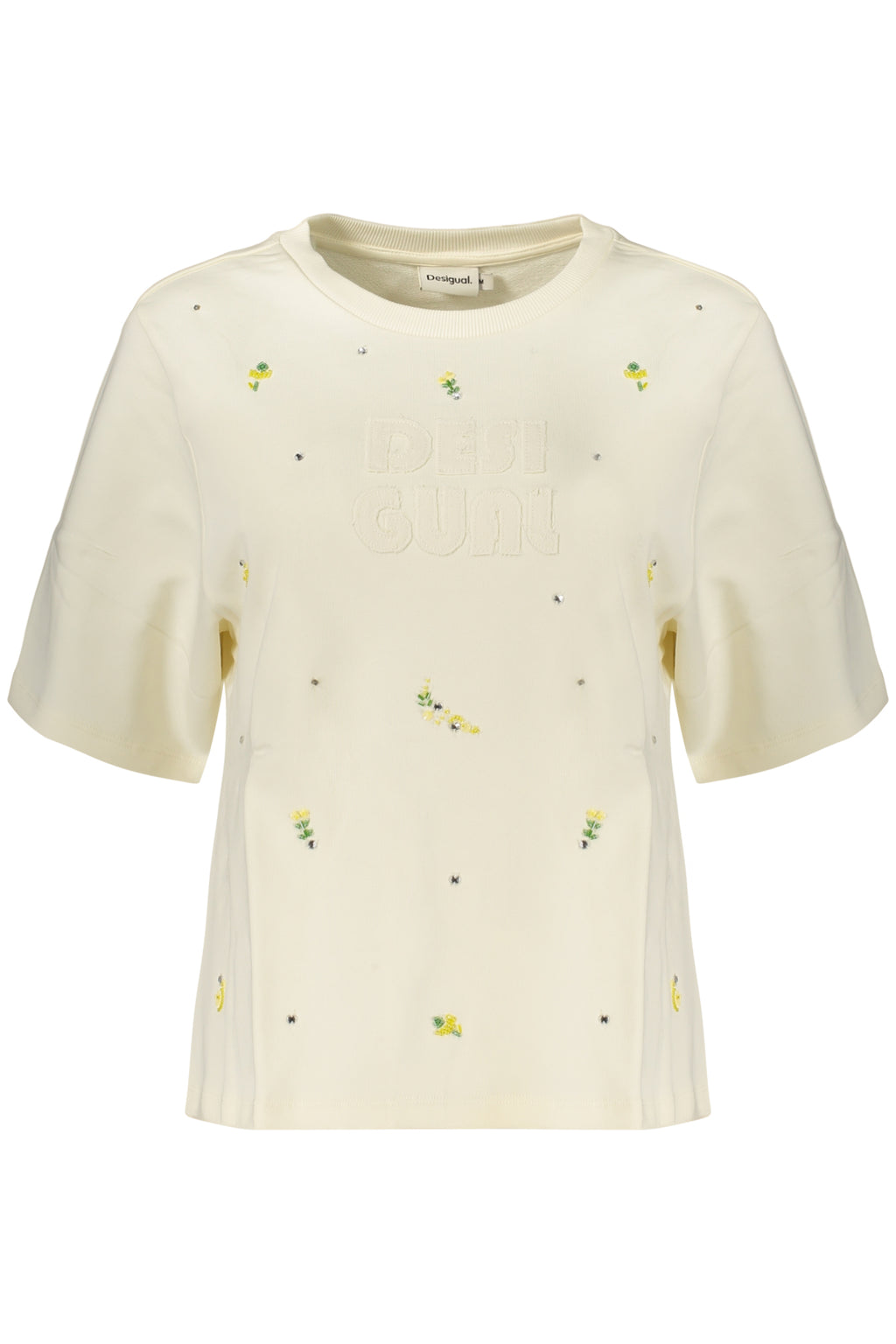 DESIGUAL FELPA SENZA ZIP DONNA BIANCO