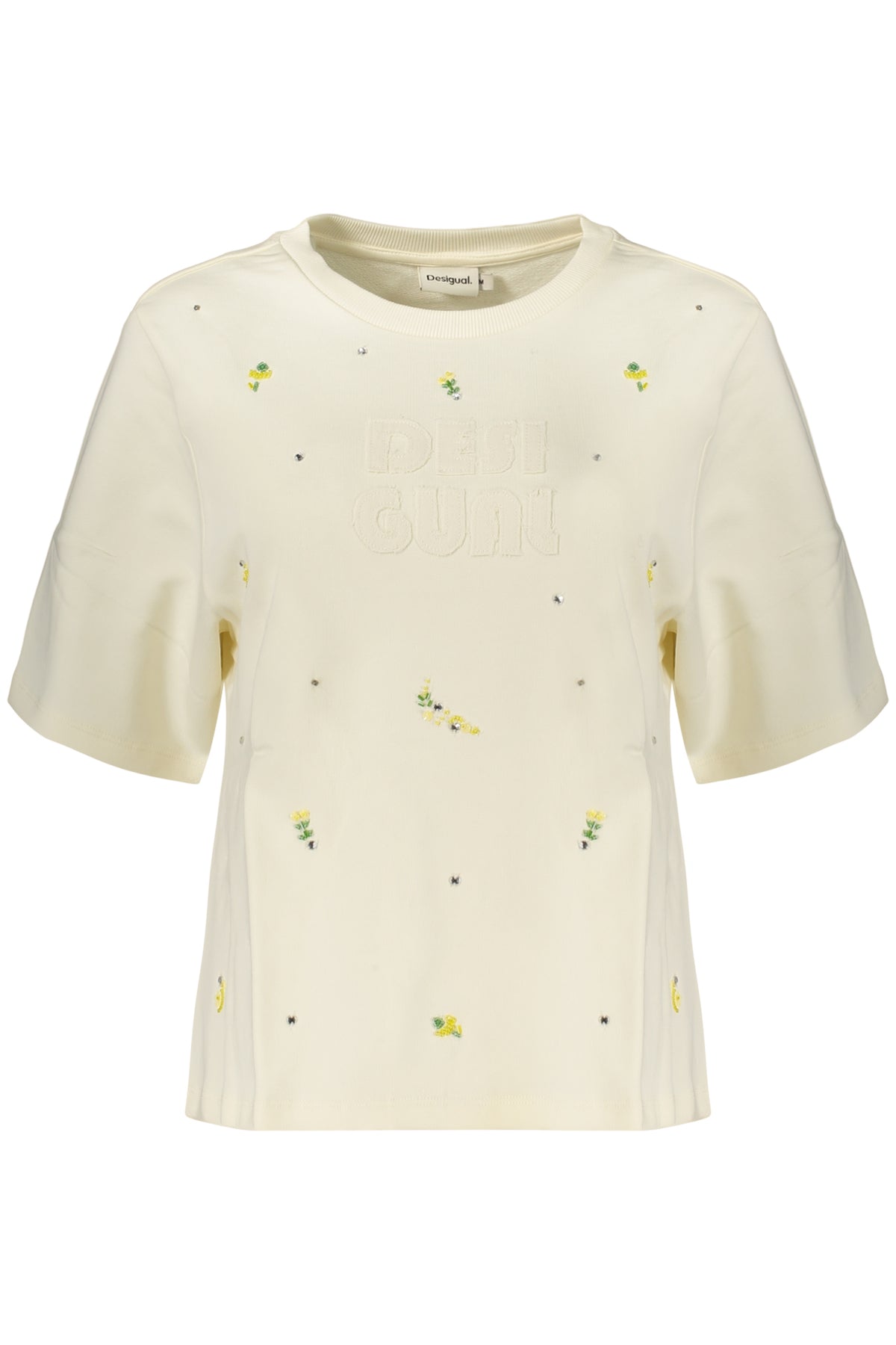 DESIGUAL FELPA SENZA ZIP DONNA BIANCO