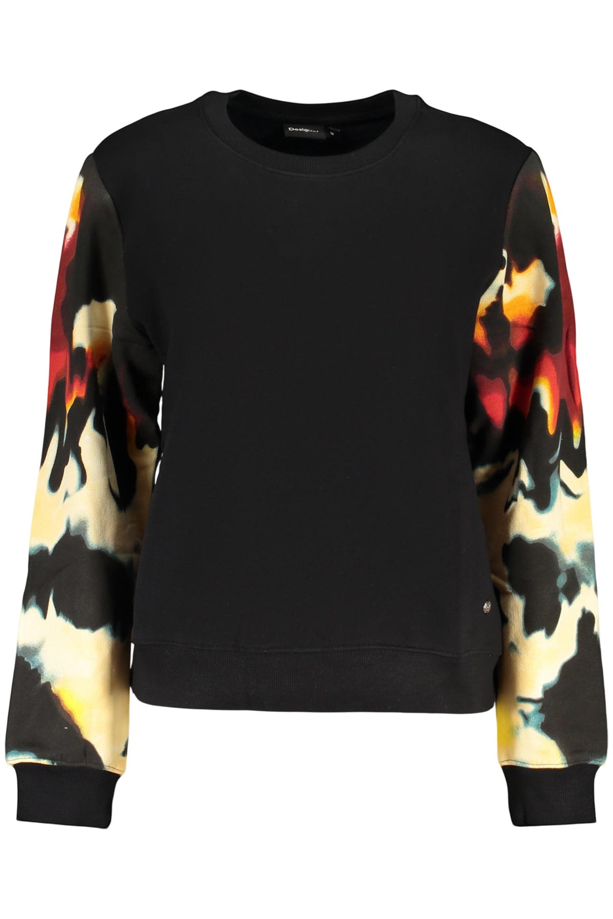 DESIGUAL FELPA SENZA ZIP DONNA NERO