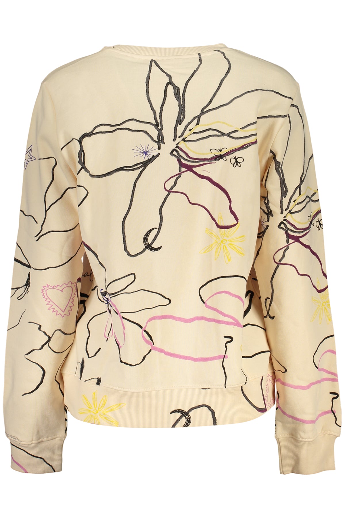 DESIGUAL FELPA SENZA ZIP DONNA ROSA