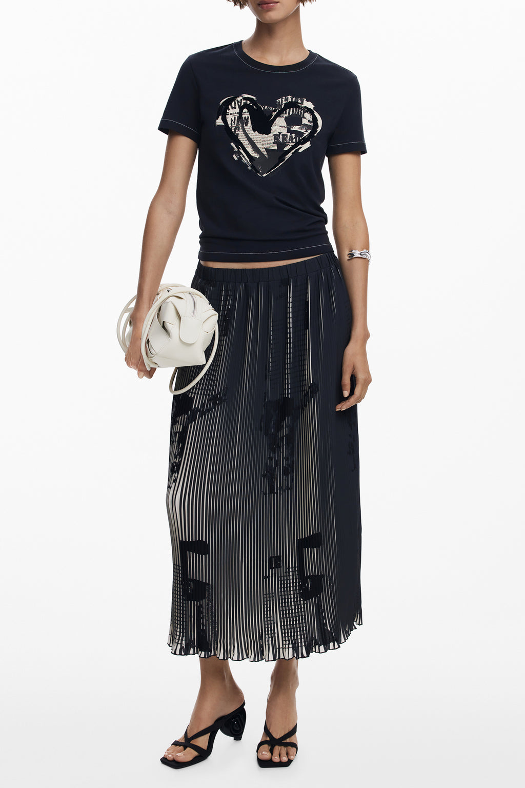 DESIGUAL GONNA LUNGA DONNA NERO