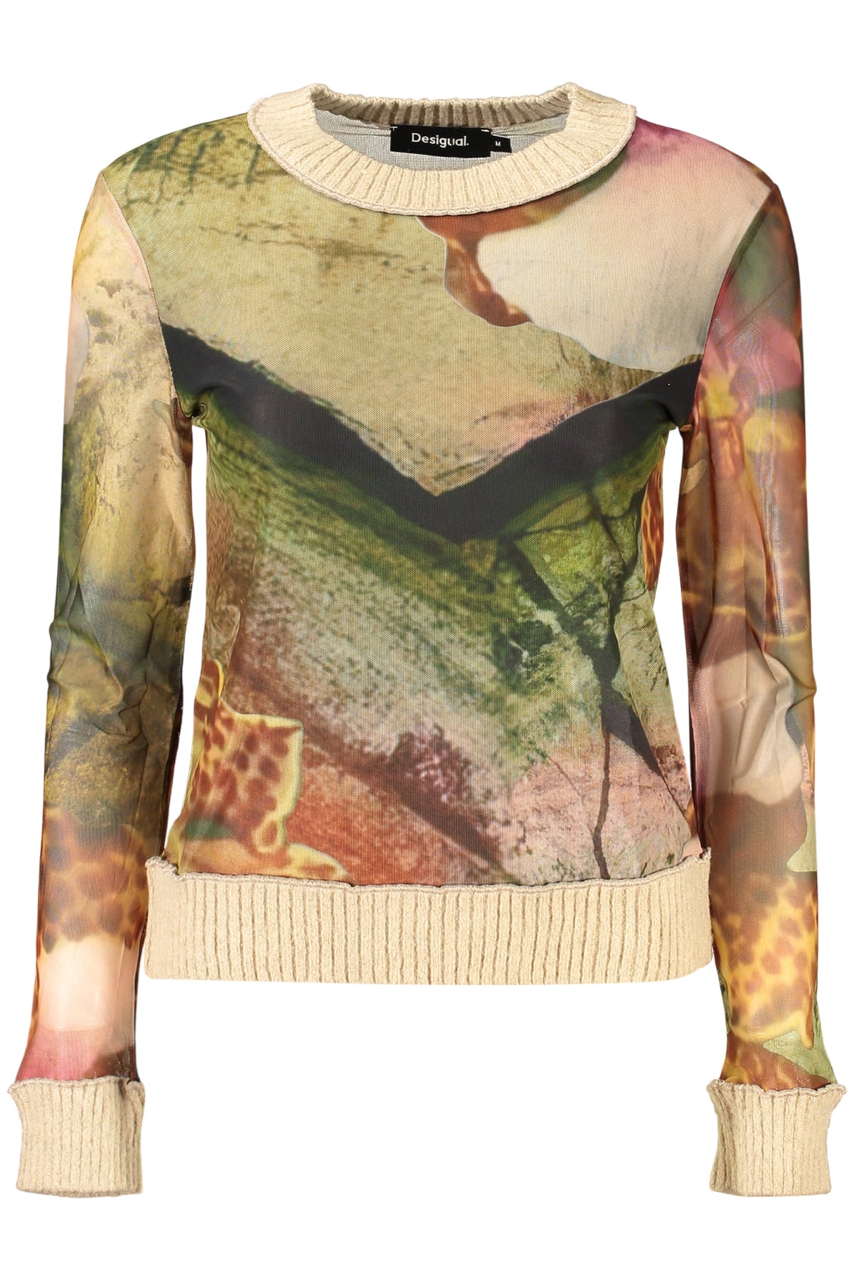 DESIGUAL MAGLIA DONNA BEIGE