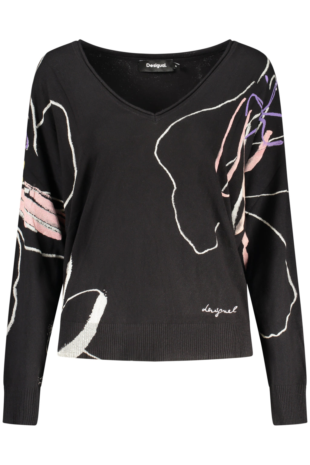 DESIGUAL MAGLIA DONNA NERO