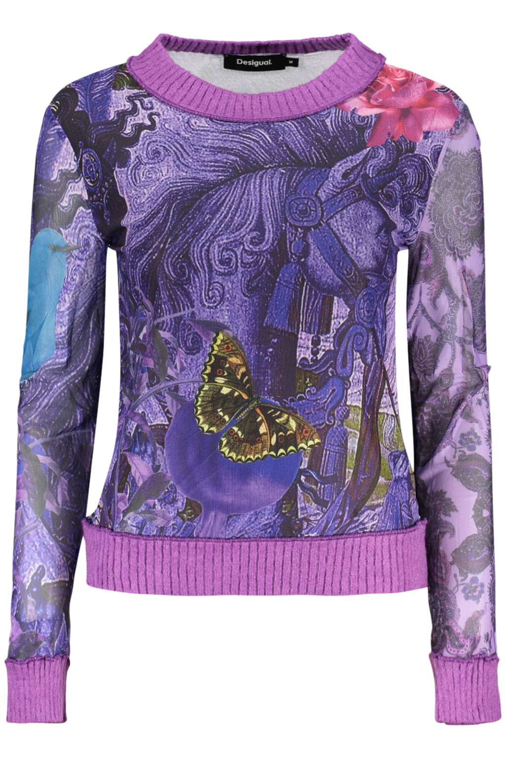 DESIGUAL MAGLIA DONNA VIOLA