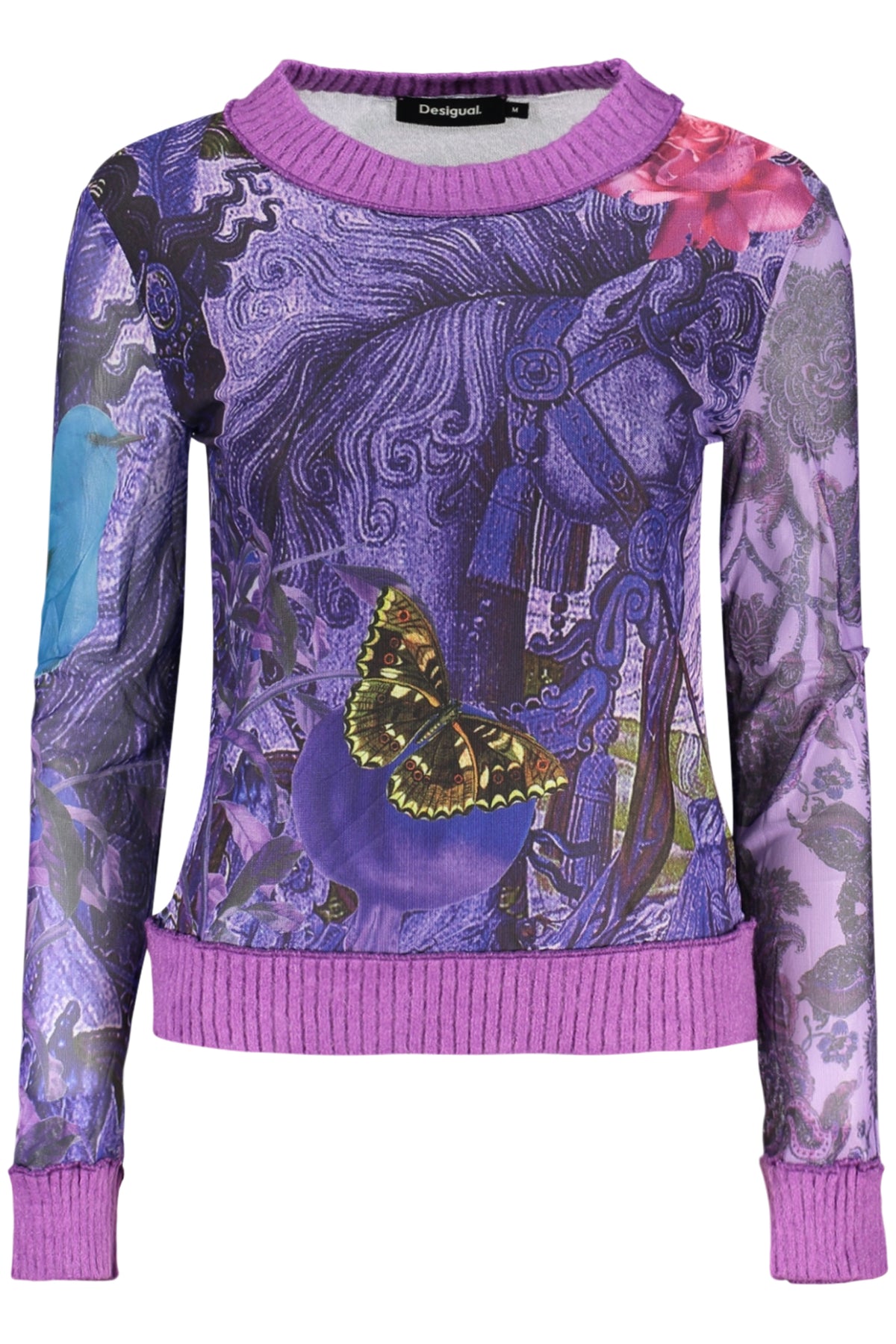 DESIGUAL MAGLIA DONNA VIOLA