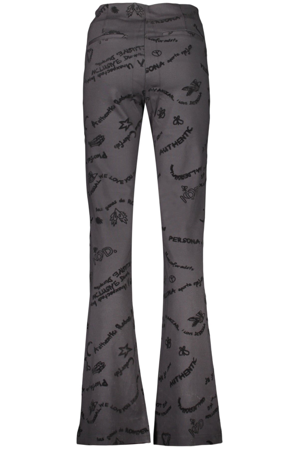 DESIGUAL PANTALONE DONNA NERO
