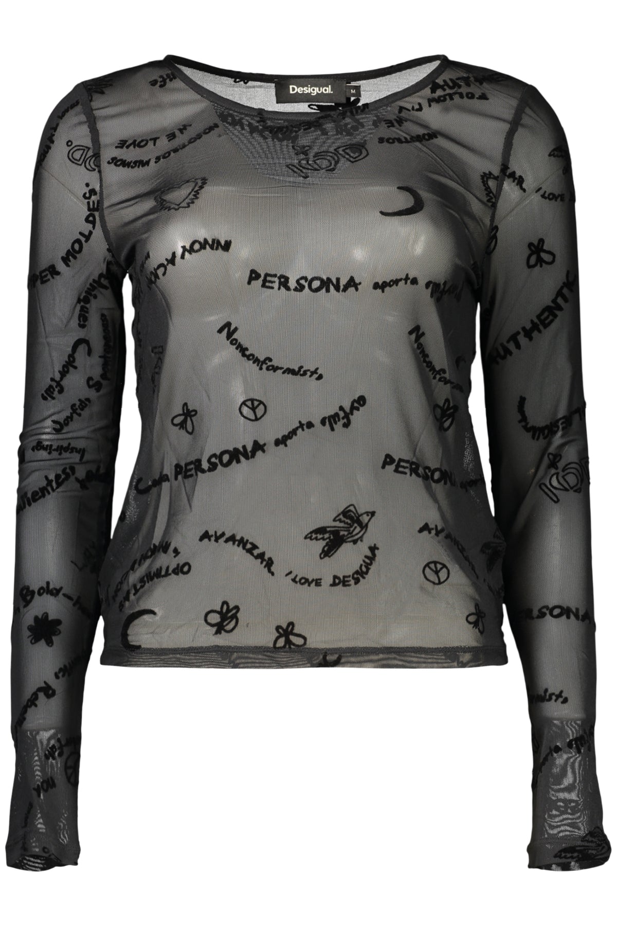 DESIGUAL PANTALONE DONNA NERO