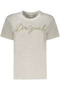 DESIGUAL T-SHIRT MANICHE CORTE DONNA BIANCO