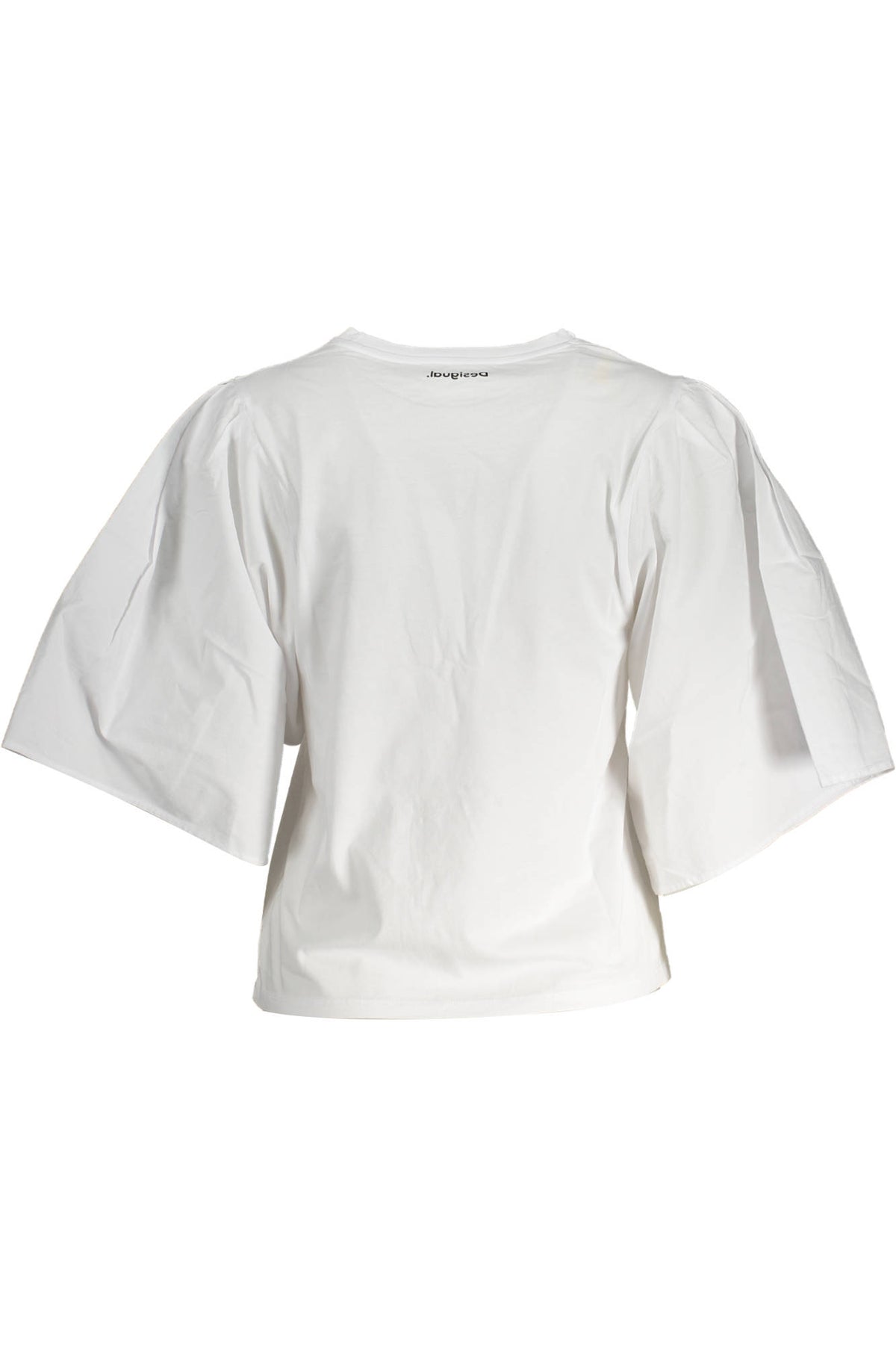 DESIGUAL T-SHIRT MANICHE CORTE DONNA BIANCO