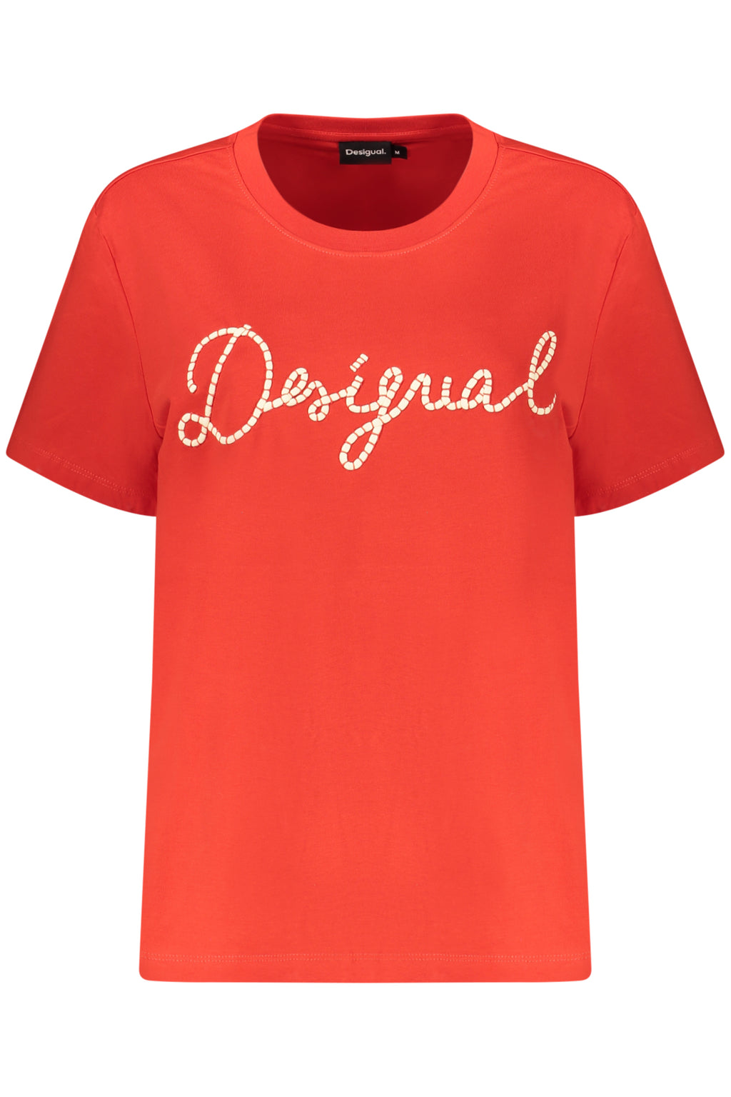 DESIGUAL T-SHIRT MANICHE CORTE DONNA ROSSO