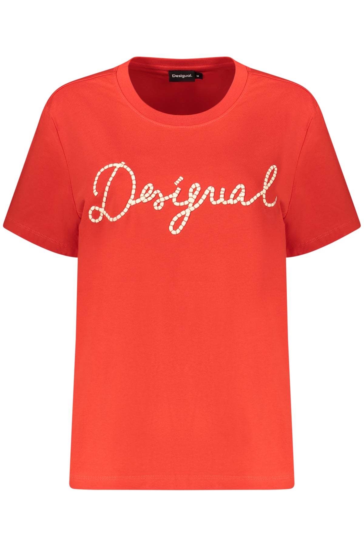 DESIGUAL T-SHIRT MANICHE CORTE DONNA ROSSO