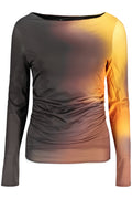 DESIGUAL T-SHIRT MANICHE LUNGHE DONNA NERO